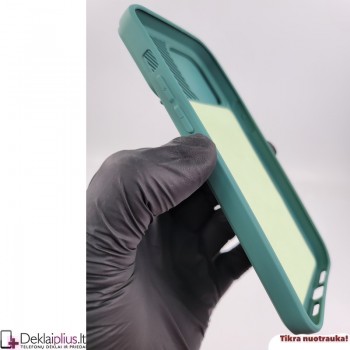 Švelnus guminis dėklas su kameros apsauga - žalias (Apple Iphone 14 Pro Max) Švelnus guminis dėklas su kameros apsauga - žalias (Apple Iphone 14 Pro Max)